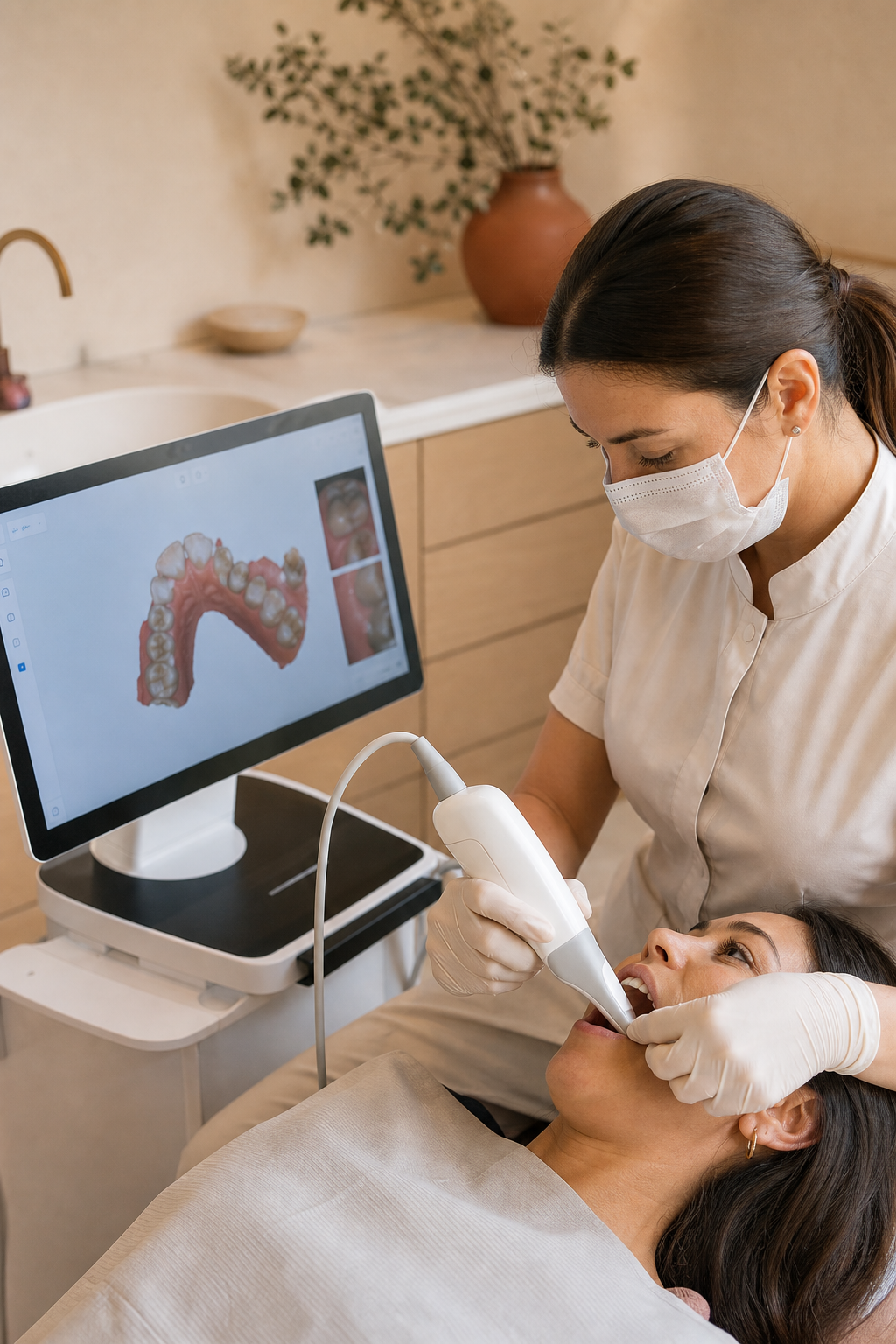 Escáner intraoral 3D para odontología digital